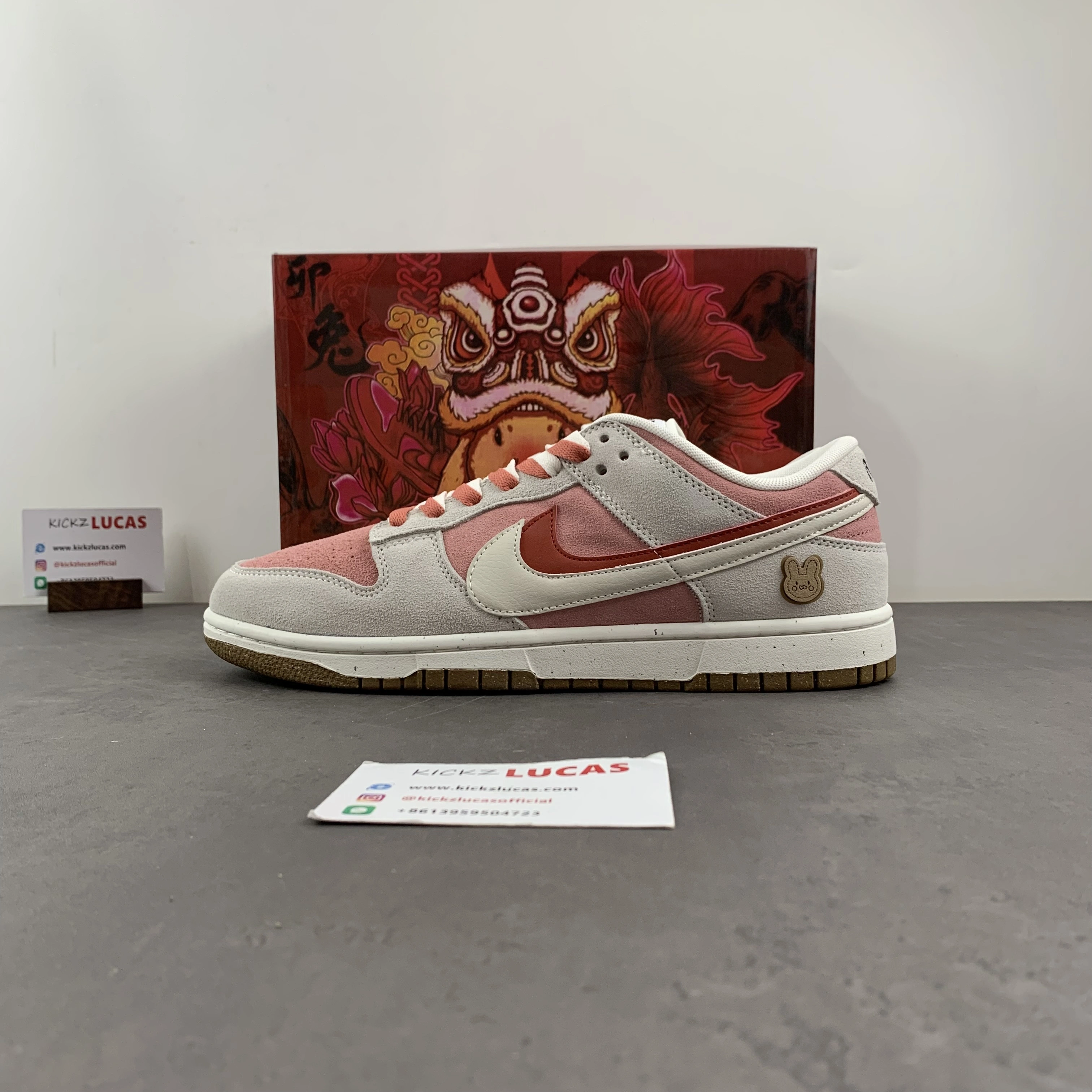 Popular Dunk Low SE 85 Double Swoosh Pink Red DO9457- 32