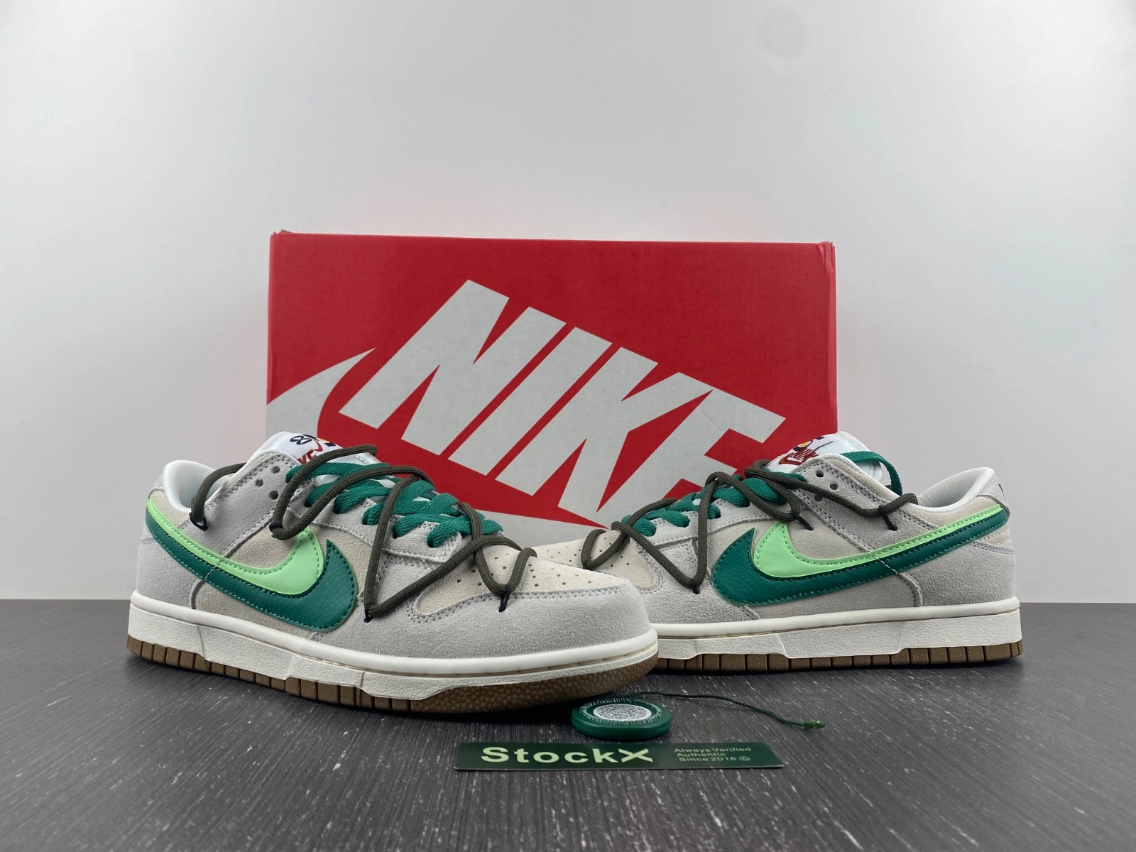 Affordable Dunk Low SE 85 Double Swoosh Sail Green 264