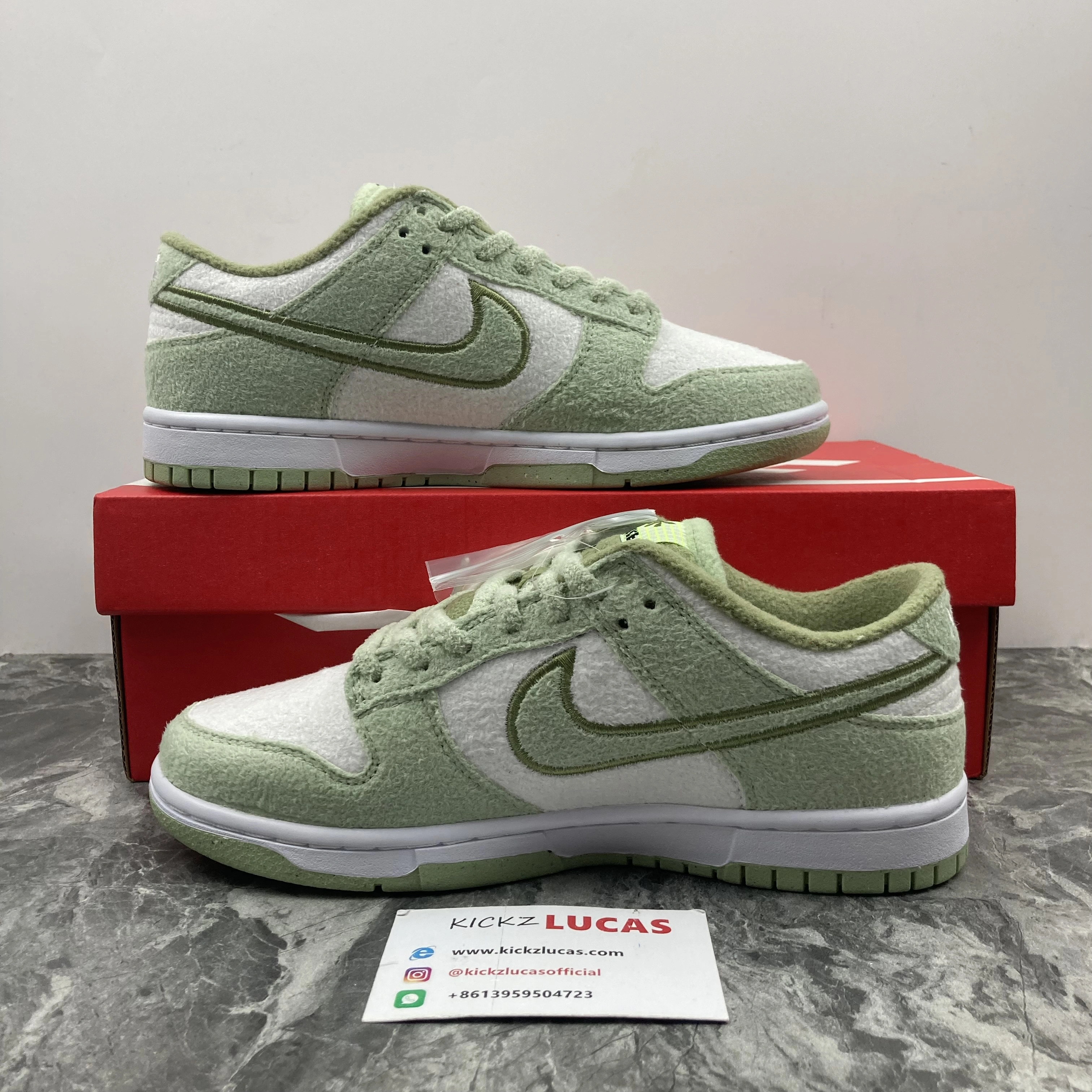 FreshLook Dunk Low SE Fleece Pack Honeydew DQ7579- 254