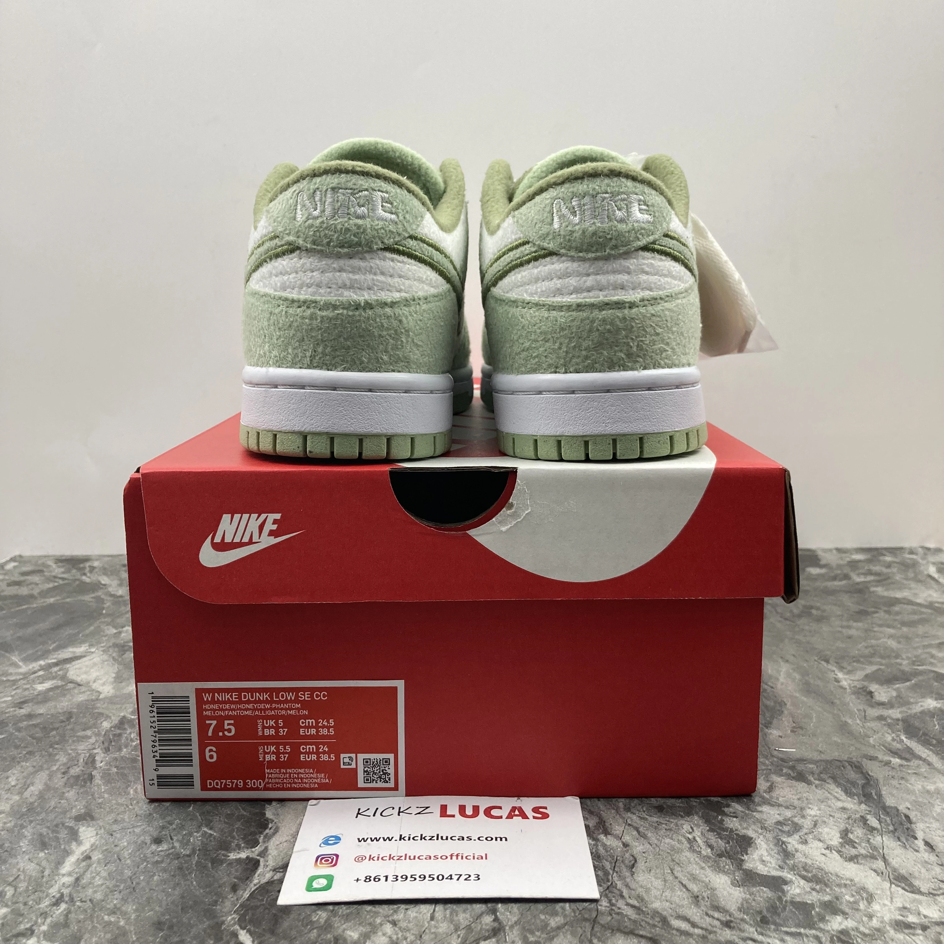 FreshLook Dunk Low SE Fleece Pack Honeydew DQ7579- 254