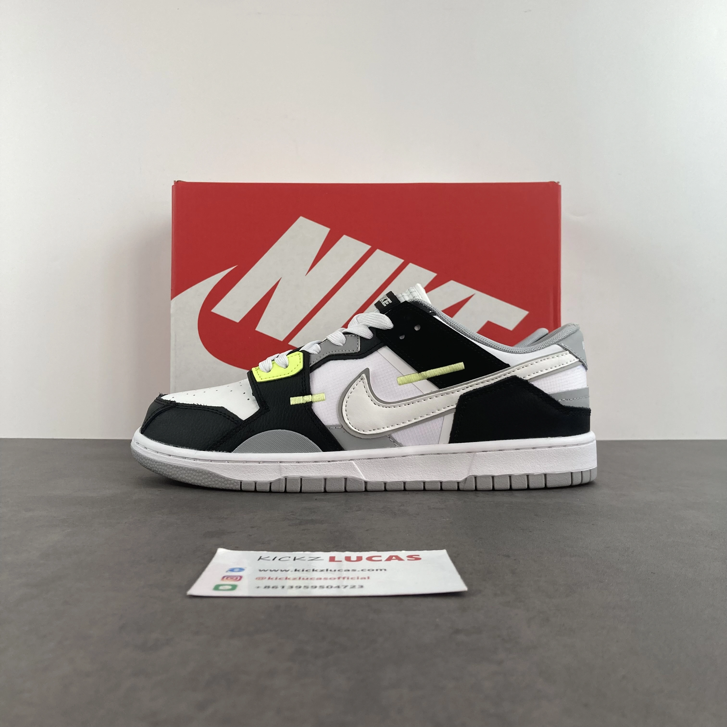 Dunk Low Scrap Wolf Grey Light Lemon Twist DC9723- Neat 185