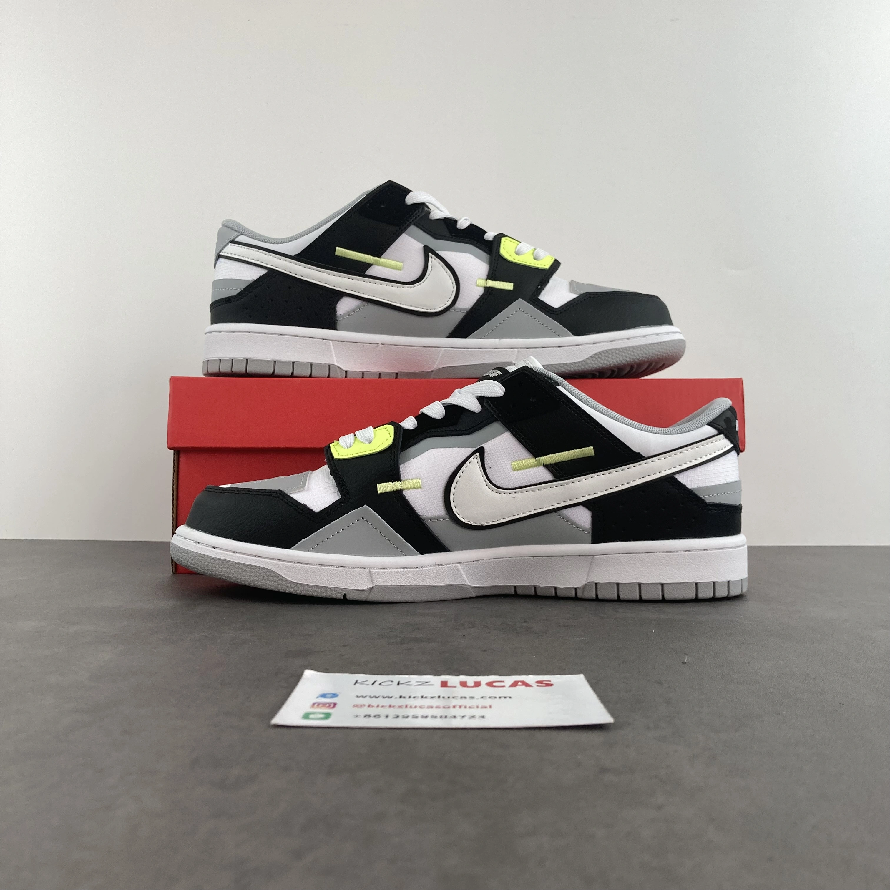 Dunk Low Scrap Wolf Grey Light Lemon Twist DC9723- Neat 185
