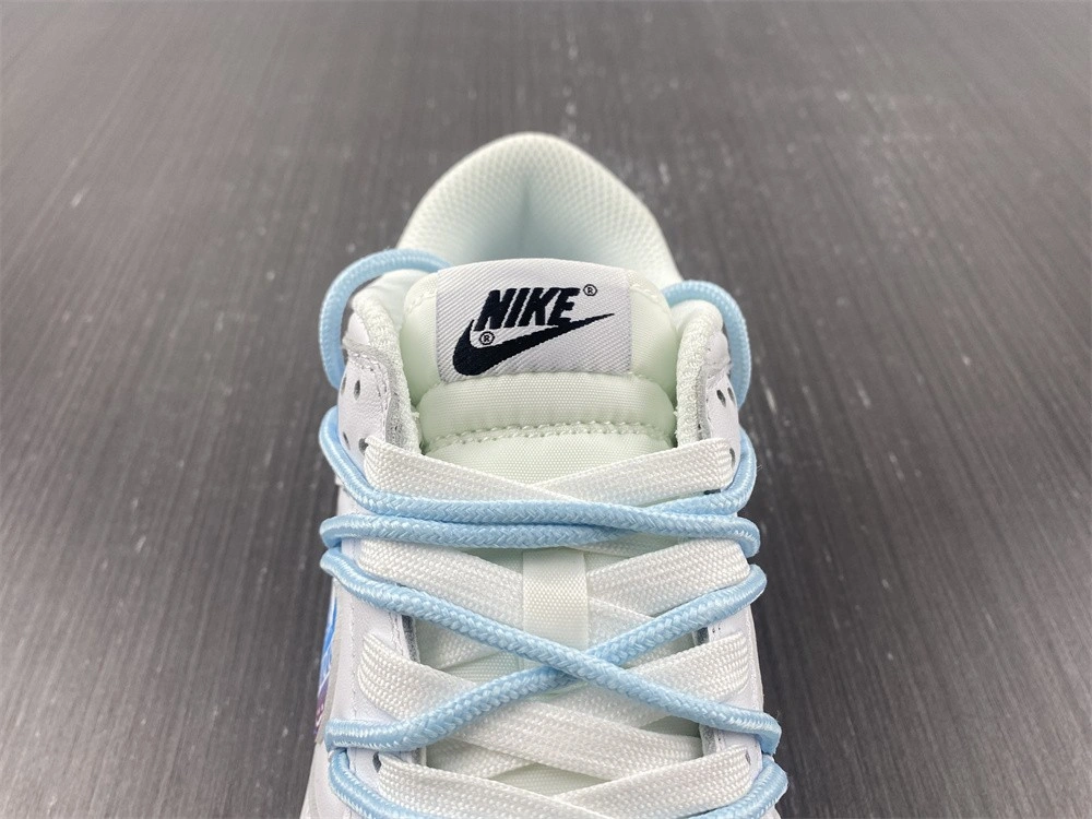 Bold Dunk Low Triple White Customized DD1503- 349