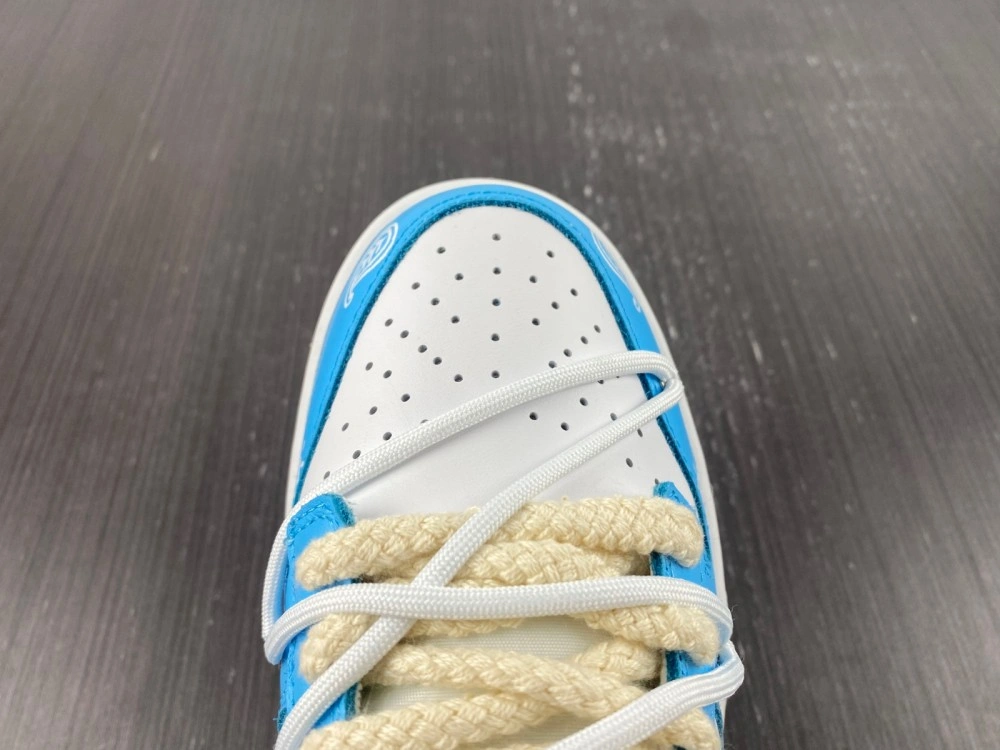 Functional Dunk Low Triple White UNC Customized DD1503- 348