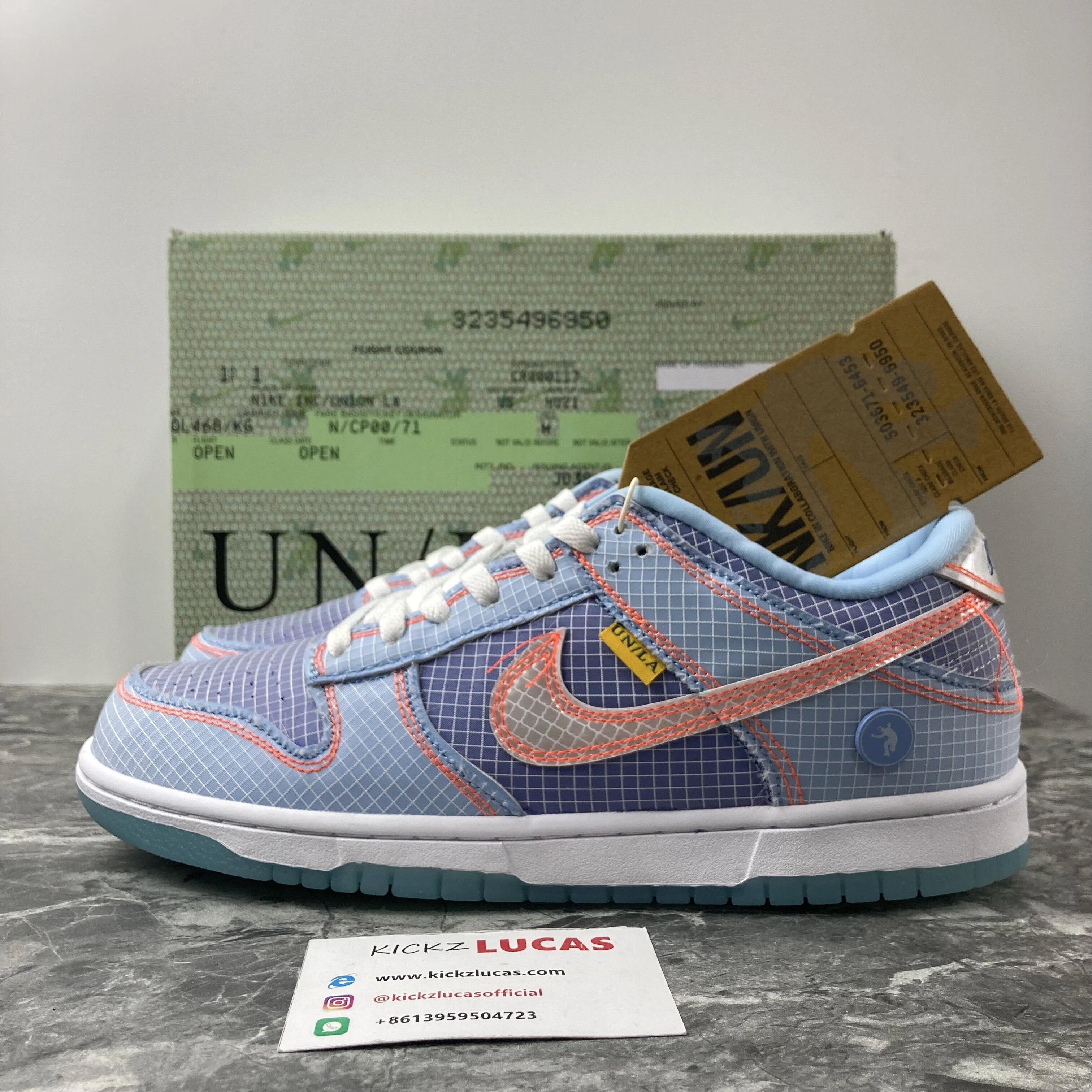 Stretchable Dunk Low Union Blue DJ9649- 506