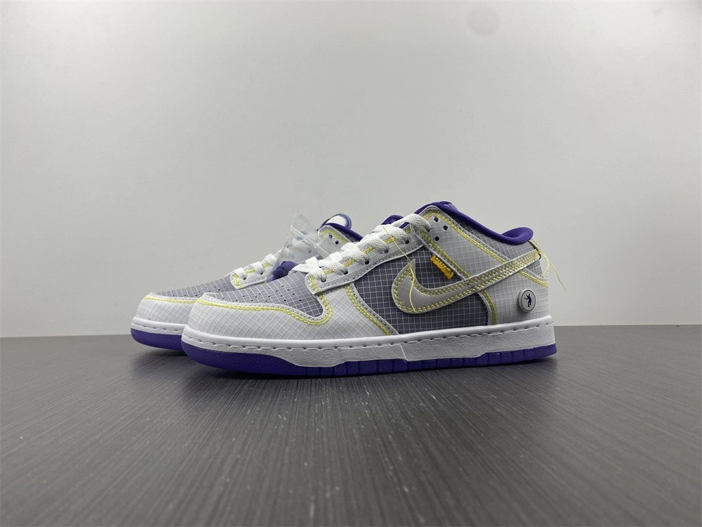 Cozy Dunk Low Union Passport Pack Grey Purple DJ9649- 425