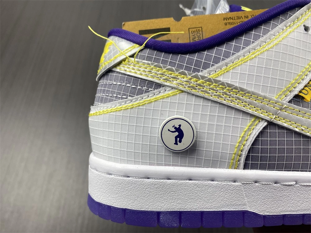 Cozy Dunk Low Union Passport Pack Grey Purple DJ9649- 425