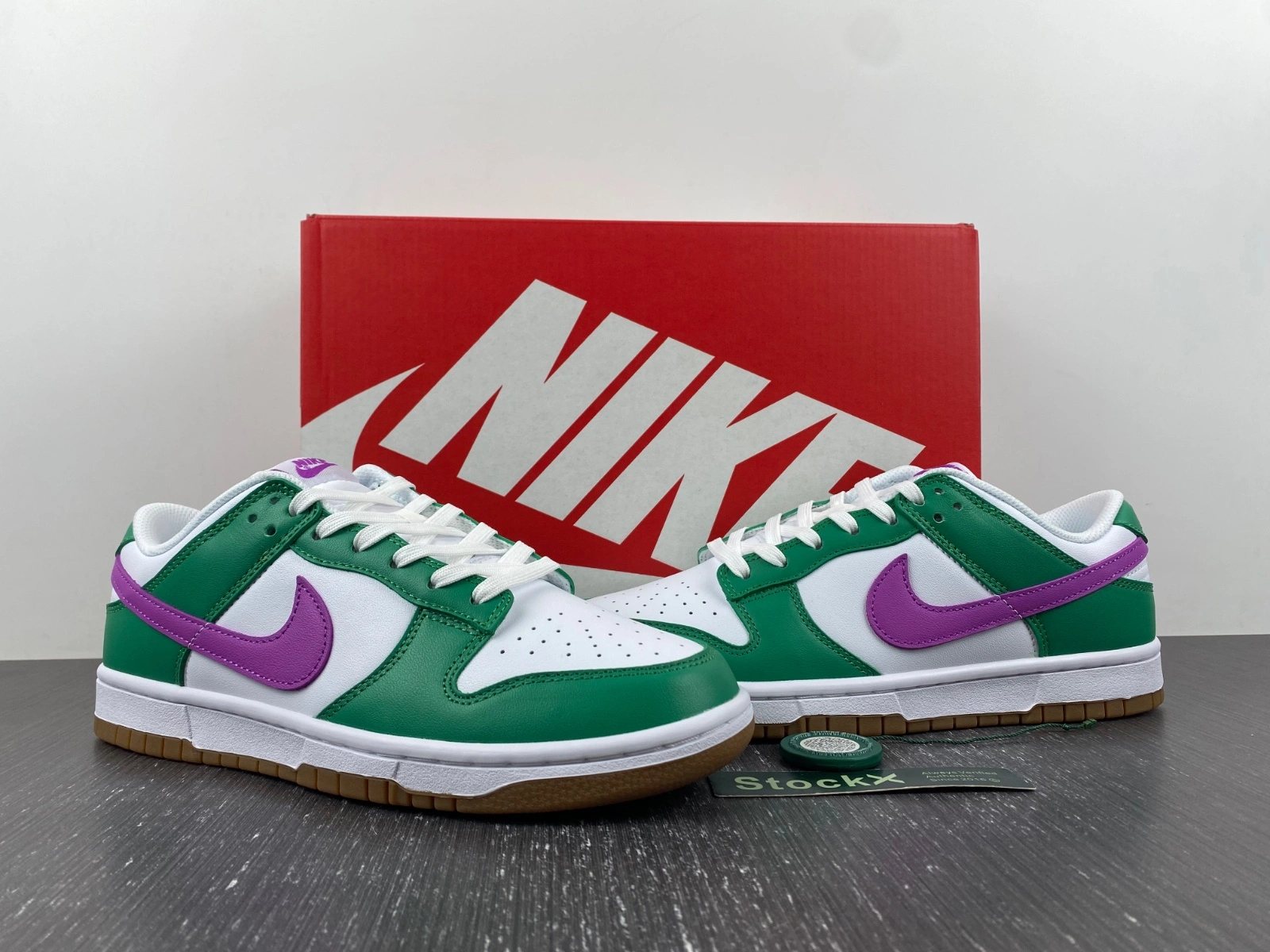 Dunk Low White Stadium Green Fuchsia FD9922- Trendy 182