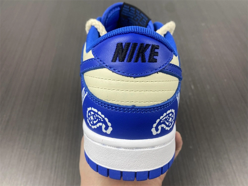Dunk Low customize Paisley blue CW1590- Breathable 415