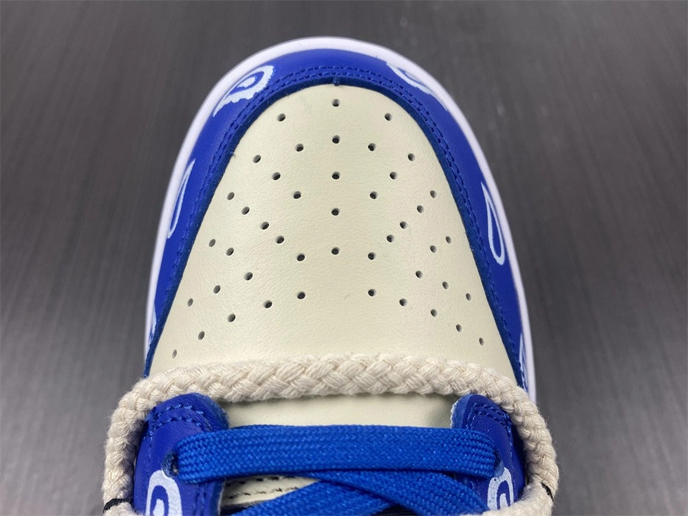 Dunk Low customize Paisley blue CW1590- Breathable 415