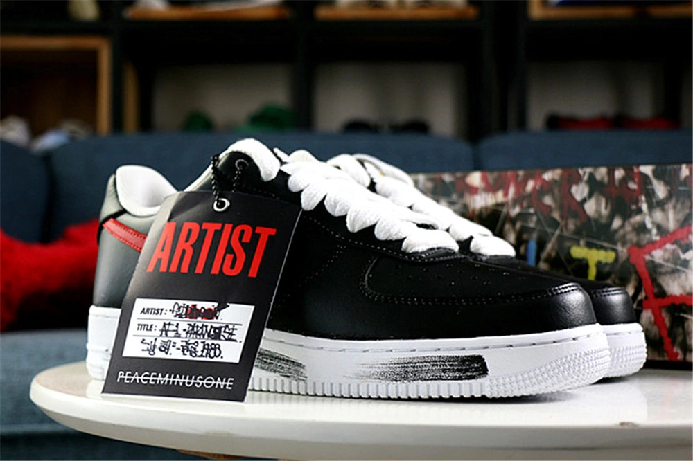 Practical EACEMINUSONE X Nike Air Force 1 Low Para-Noise Black Red 810