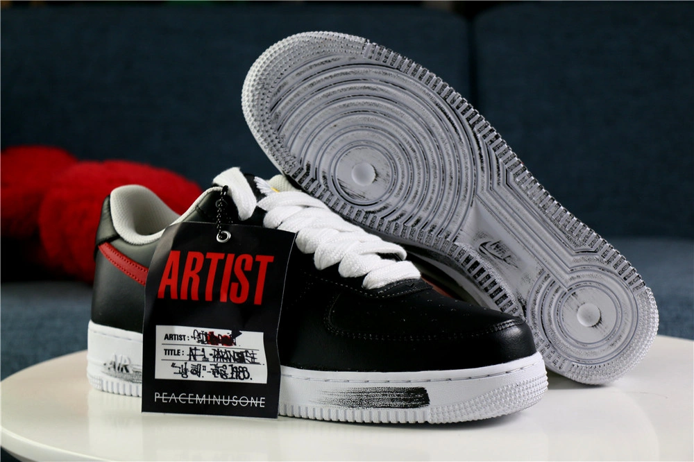Practical EACEMINUSONE X Nike Air Force 1 Low Para-Noise Black Red 810