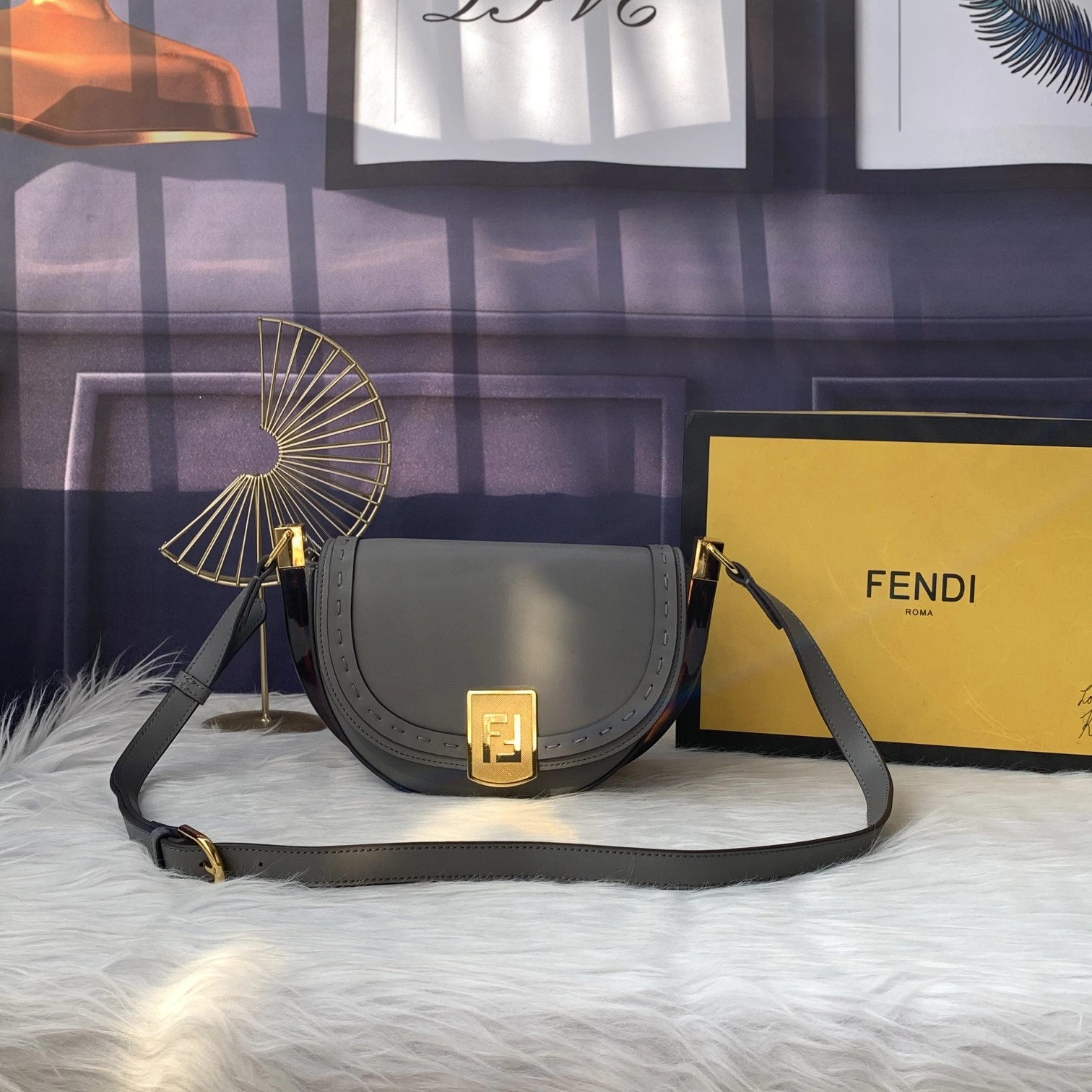F*endi Top Bag 21*14*9cm DailyWear 9349