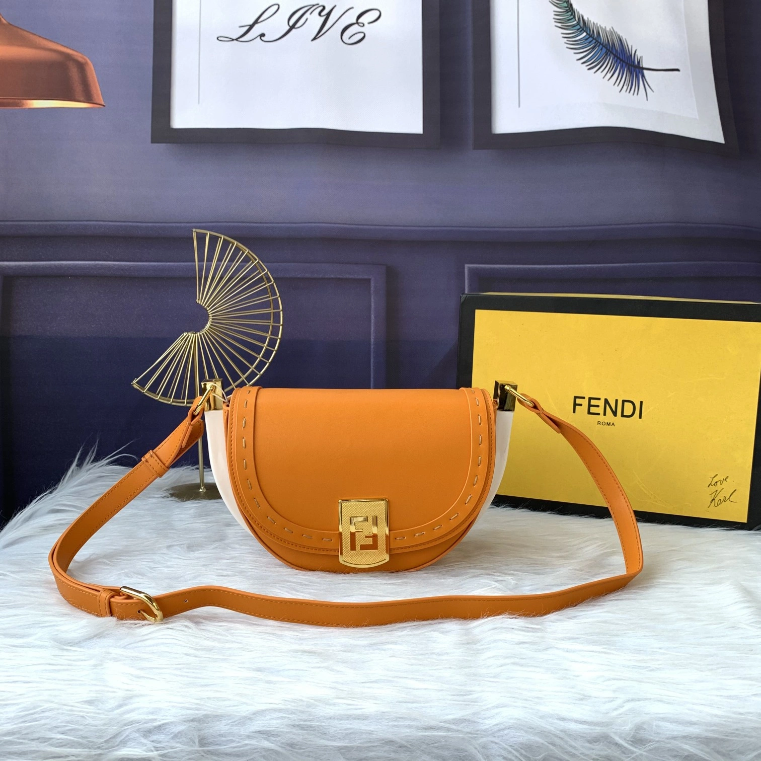 F*endi Top Bag 21*14*9cm DailyWear 9349