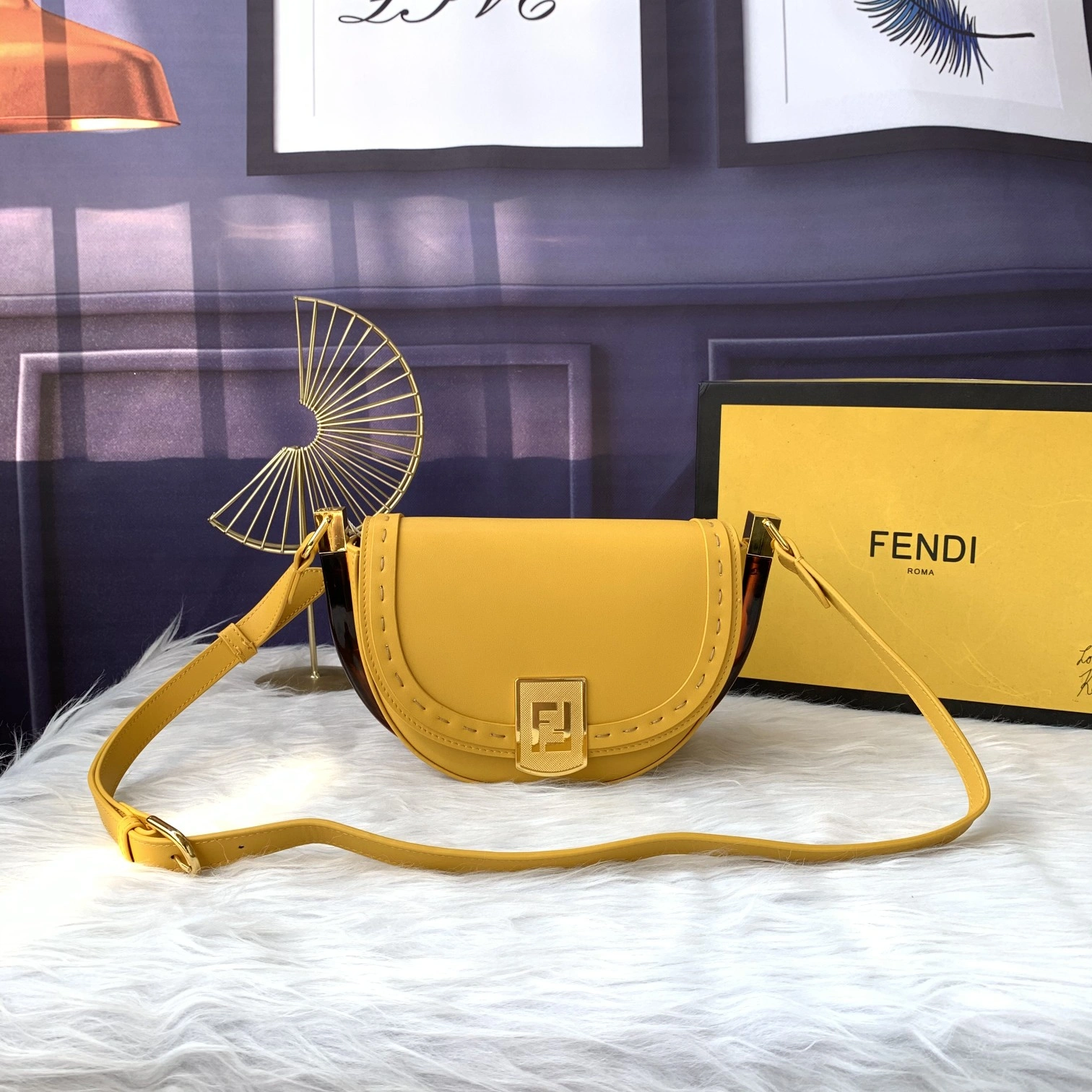 F*endi Top Bag 21*14*9cm DailyWear 9349