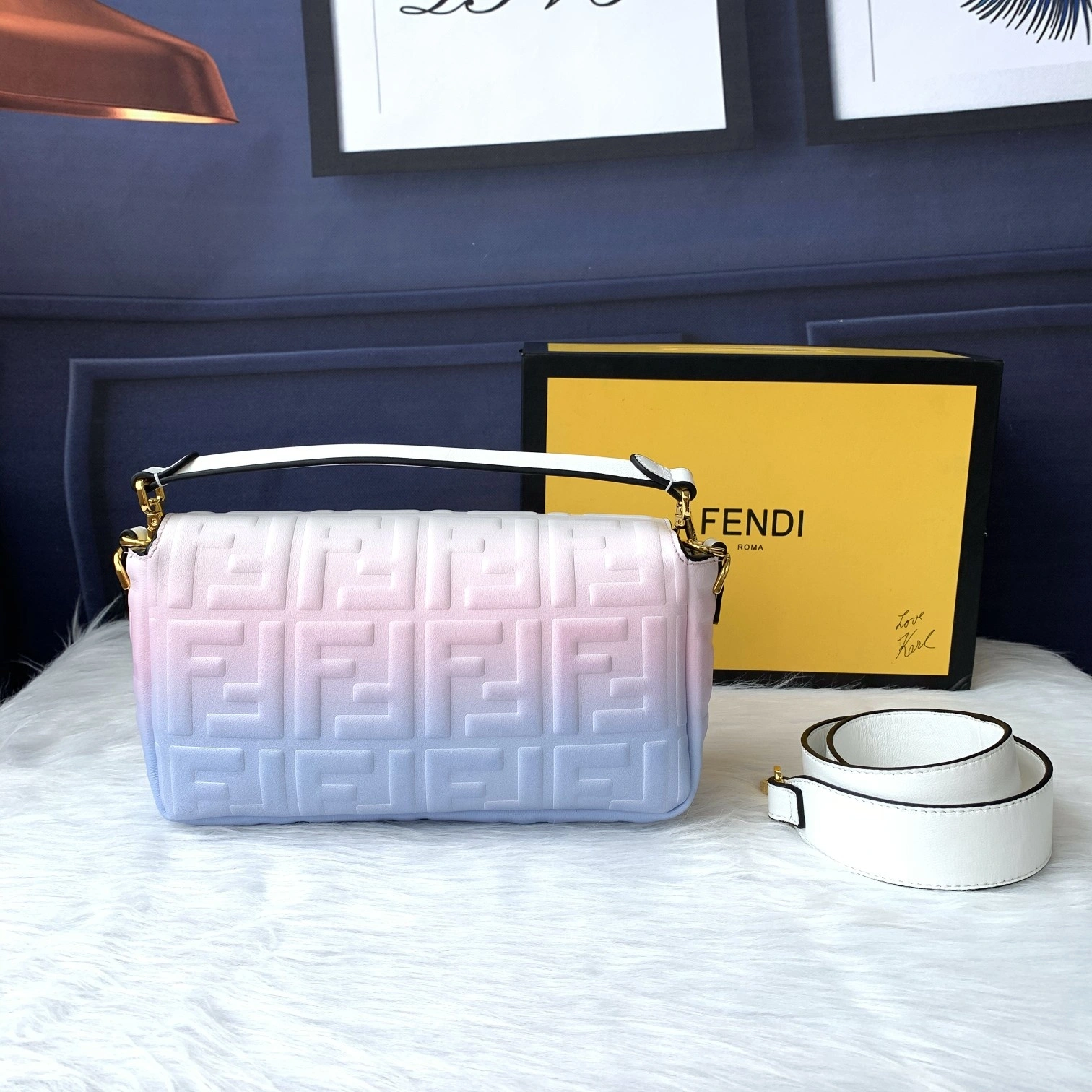 Stretchable F*endi Top Bag 26*14*4cm 9353