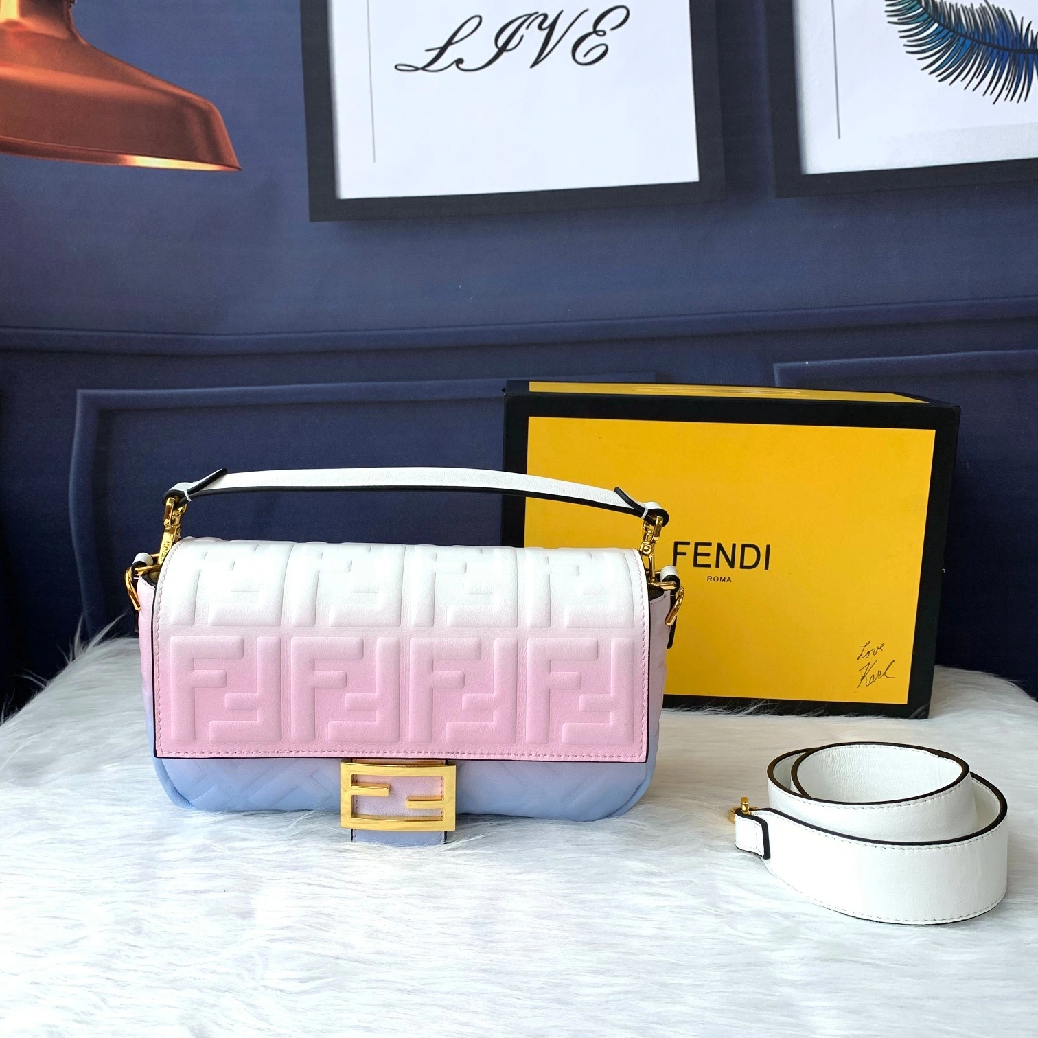 Stretchable F*endi Top Bag 26*14*4cm 9353