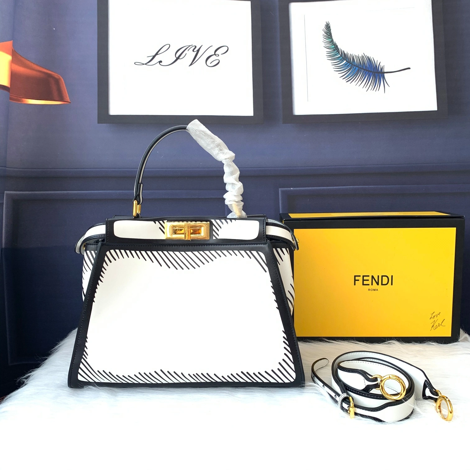Durable F*endi Top Bag 33*26*12cm 9354