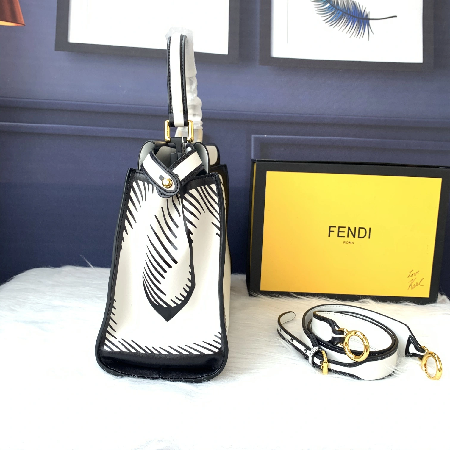 Durable F*endi Top Bag 33*26*12cm 9354