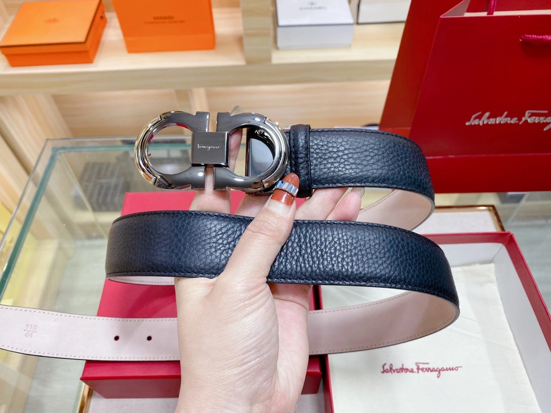 F*erragamo Belts Top Version TravelReady 16225