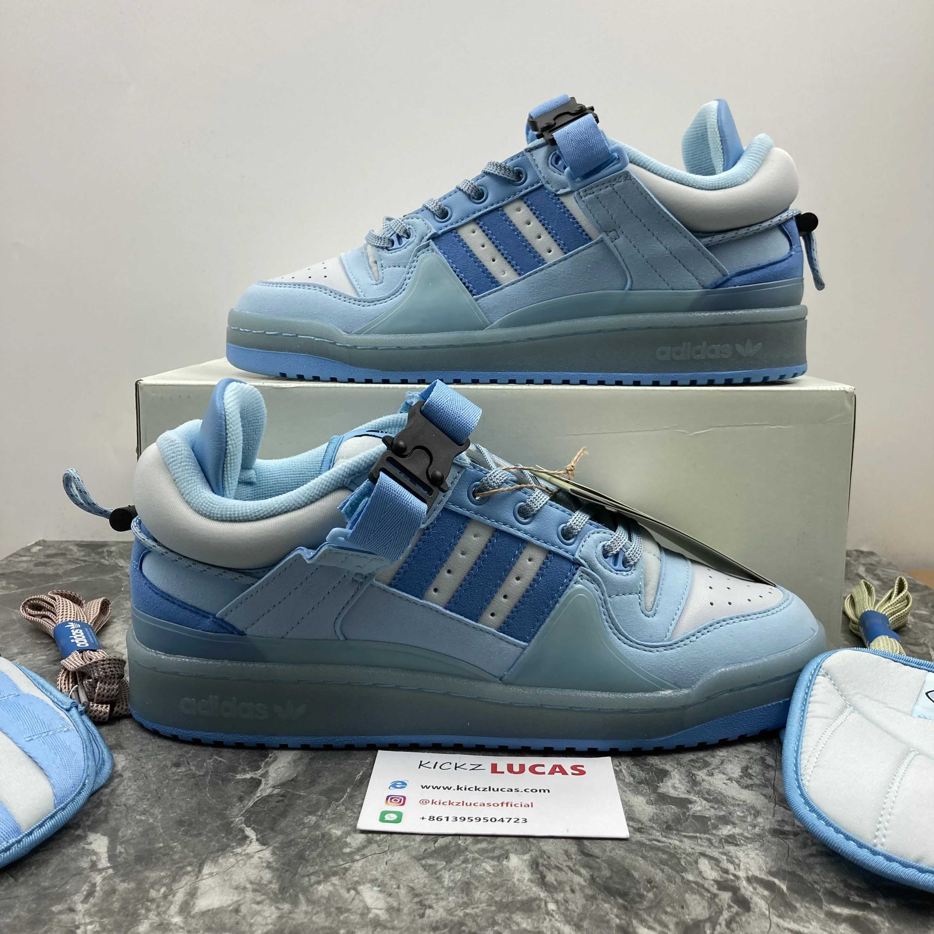 Trendsetting Forum Buckle Low Bad Bunny Blue Tint GY 2767