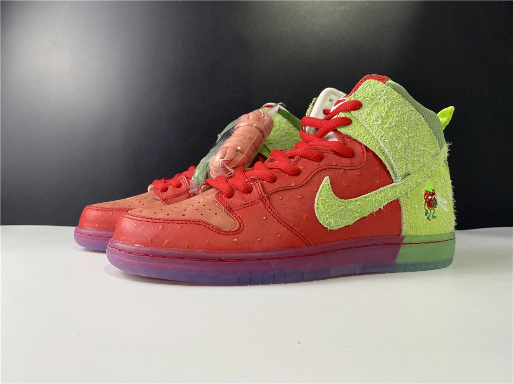 【Free Shipping】SB Dunk High Strawberry Cough CW7093- EasyMatch 615