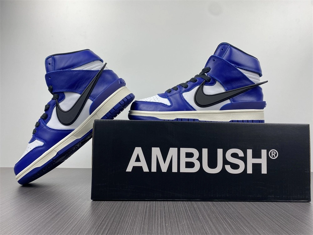 【Free shipping】Dunk High AMBUSH Deep Royal CU7544- DailyWear 449