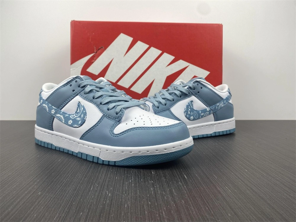 Stretchable 【Free shipping】Dunk Low Blue Paisley DH4401- 503