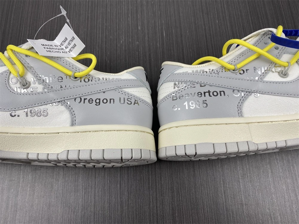 【Free shipping】Dunk Low Off-White Lot 27 DM1602- Contemporary 458