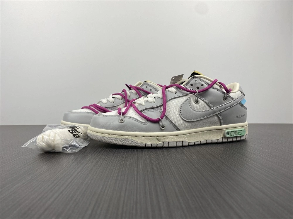 【Free shipping】Dunk Low Off-White Lot 30 DM1602- Reliable 454