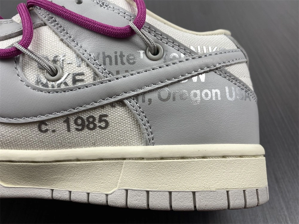 【Free shipping】Dunk Low Off-White Lot 30 DM1602- Reliable 454
