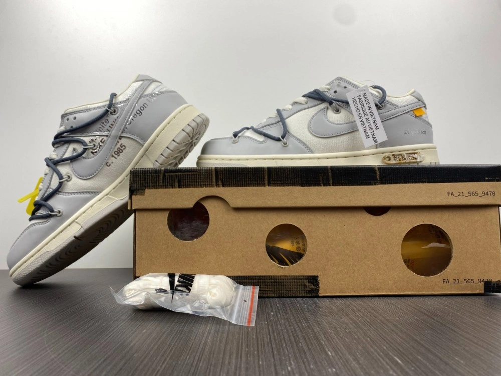 Lightweight 【Free shipping】Dunk Low Off-White Lot 41 DM1602- 477