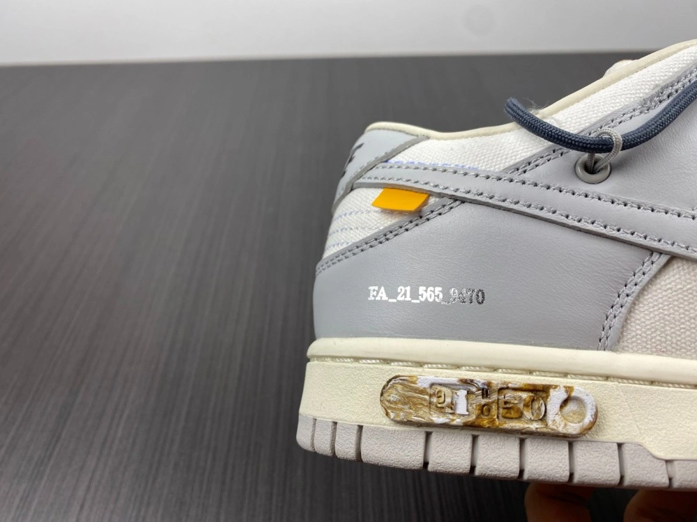 Lightweight 【Free shipping】Dunk Low Off-White Lot 41 DM1602- 477