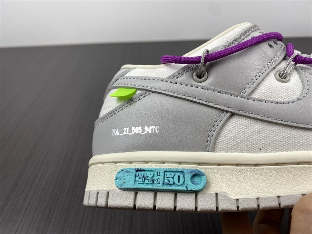 【Free shipping】Dunk Low Off-White Lot 45 DM1602- Colorful 456