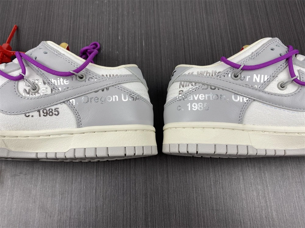 【Free shipping】Dunk Low Off-White Lot 45 DM1602- Colorful 456