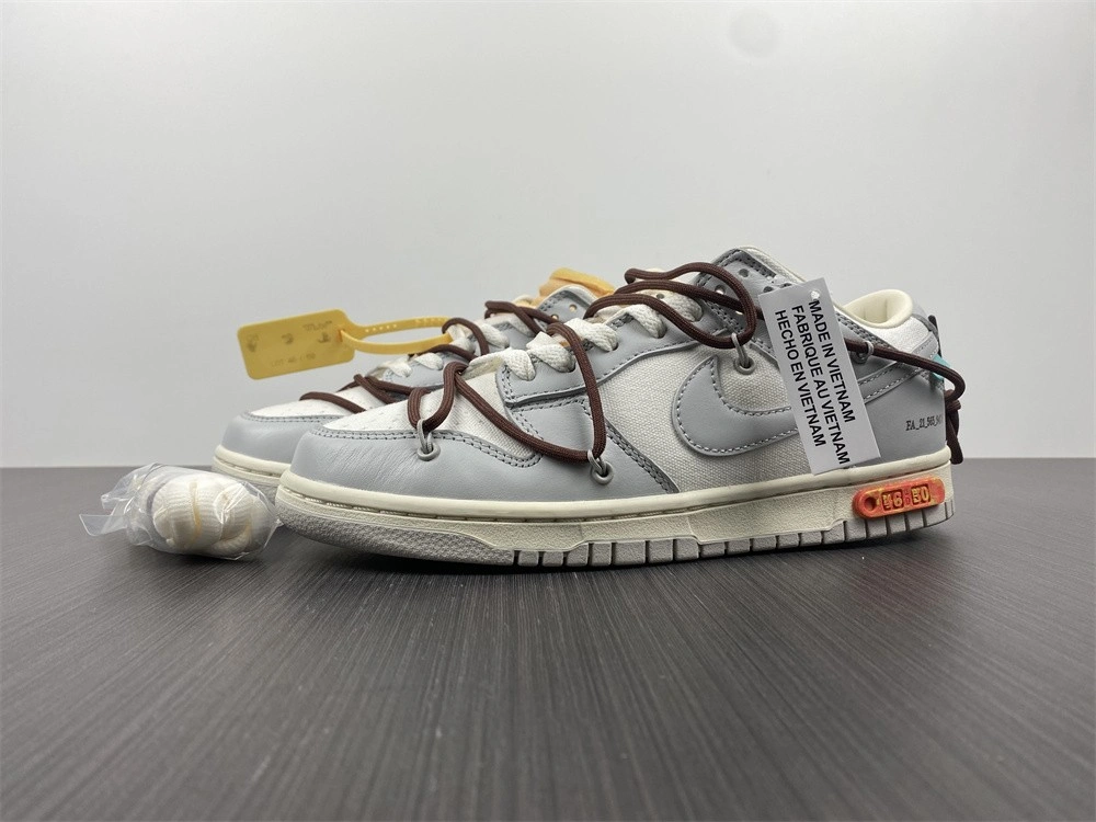 【Free shipping】Dunk Low Off-White Lot 46 DM1602- Supportive 465