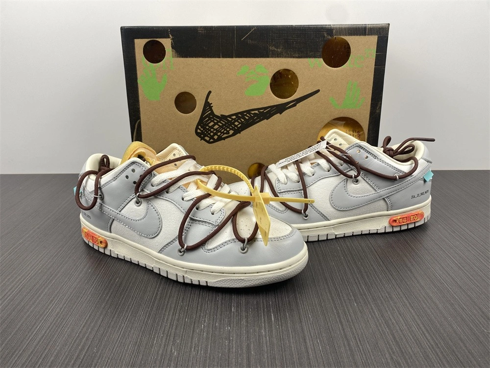【Free shipping】Dunk Low Off-White Lot 46 DM1602- Supportive 465
