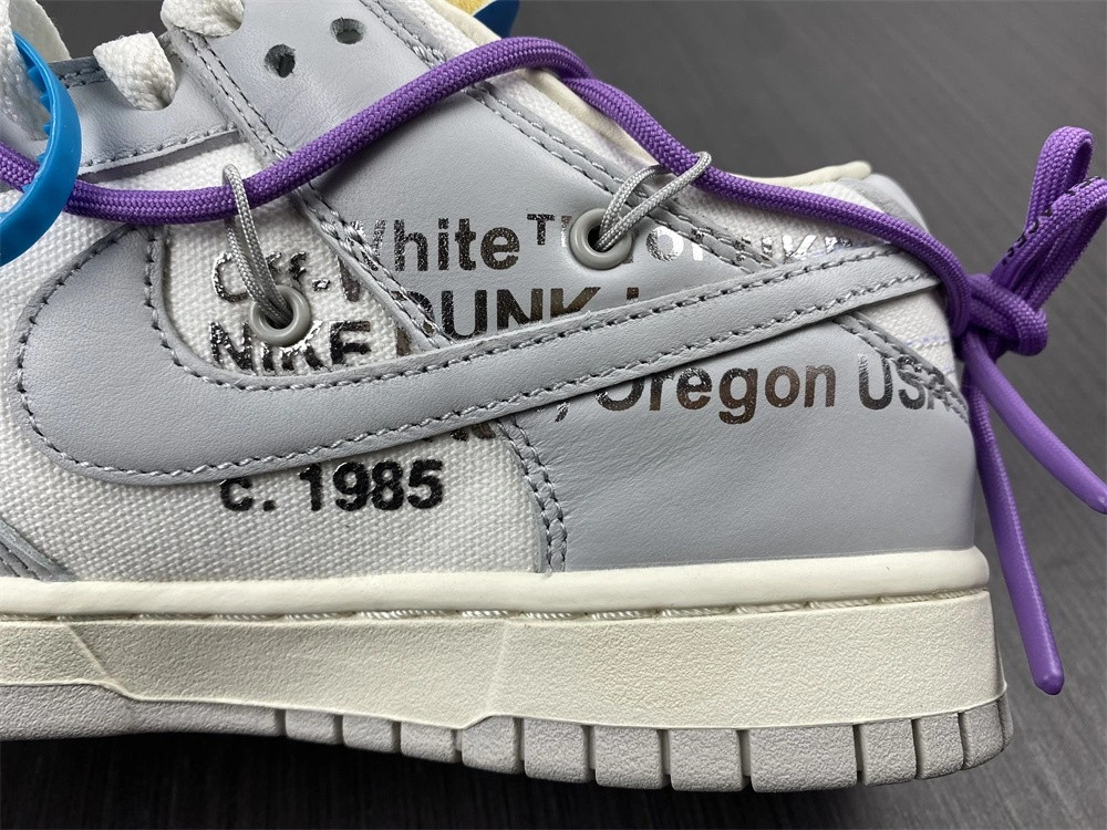 【Free shipping】Dunk Low Off-White Lot 47 DM1602- Vibrant 484