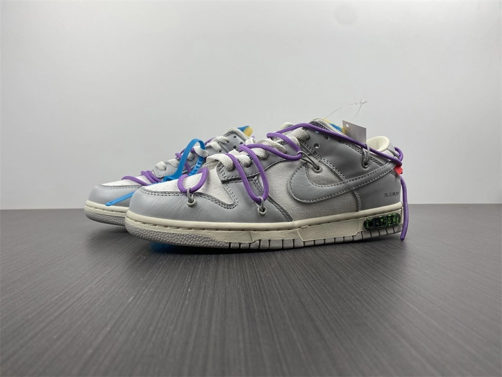 【Free shipping】Dunk Low Off-White Lot 47 DM1602- Vibrant 484