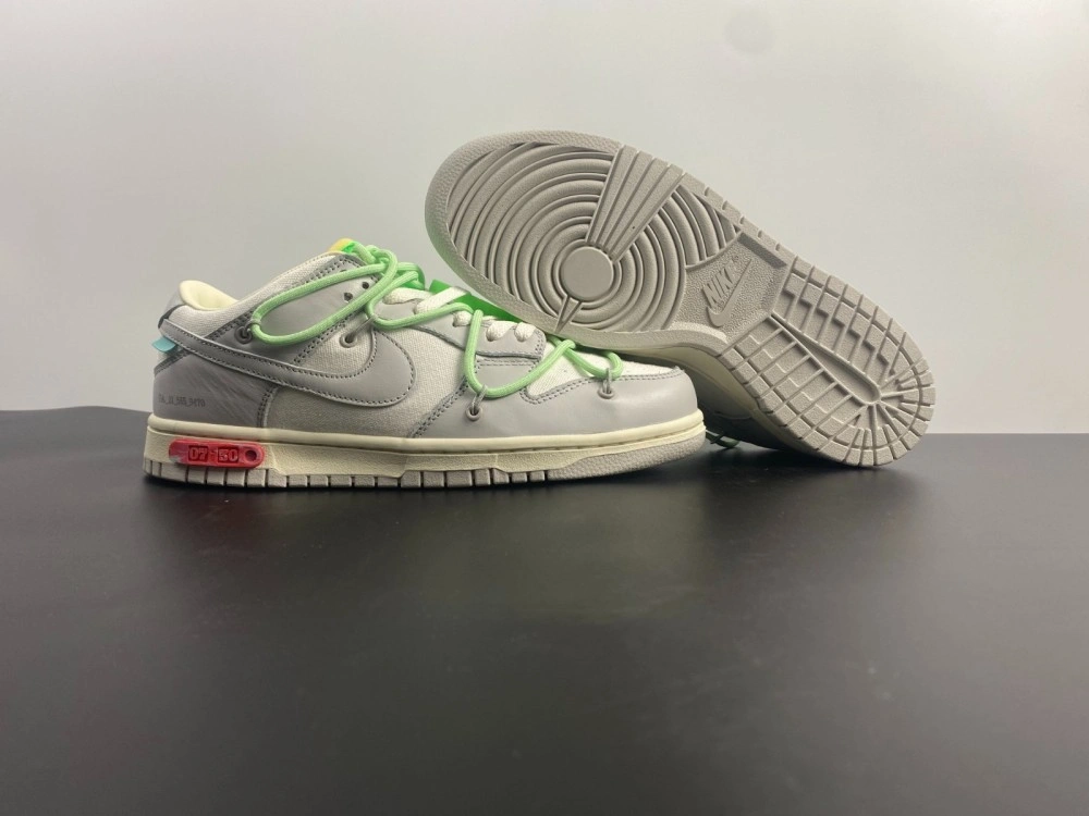 OnTrend 【Free shipping】Dunk Low Off-White Lot 7 DM1602- 452