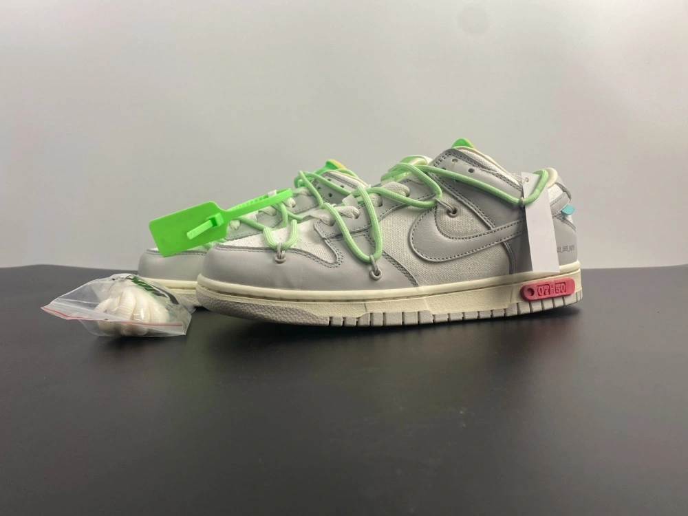 OnTrend 【Free shipping】Dunk Low Off-White Lot 7 DM1602- 452