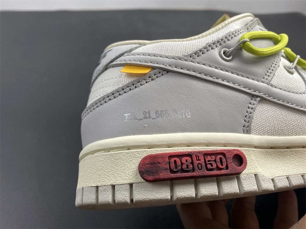 Minimalist 【Free shipping】Dunk Low Off-White Lot 8 DM1602- 453