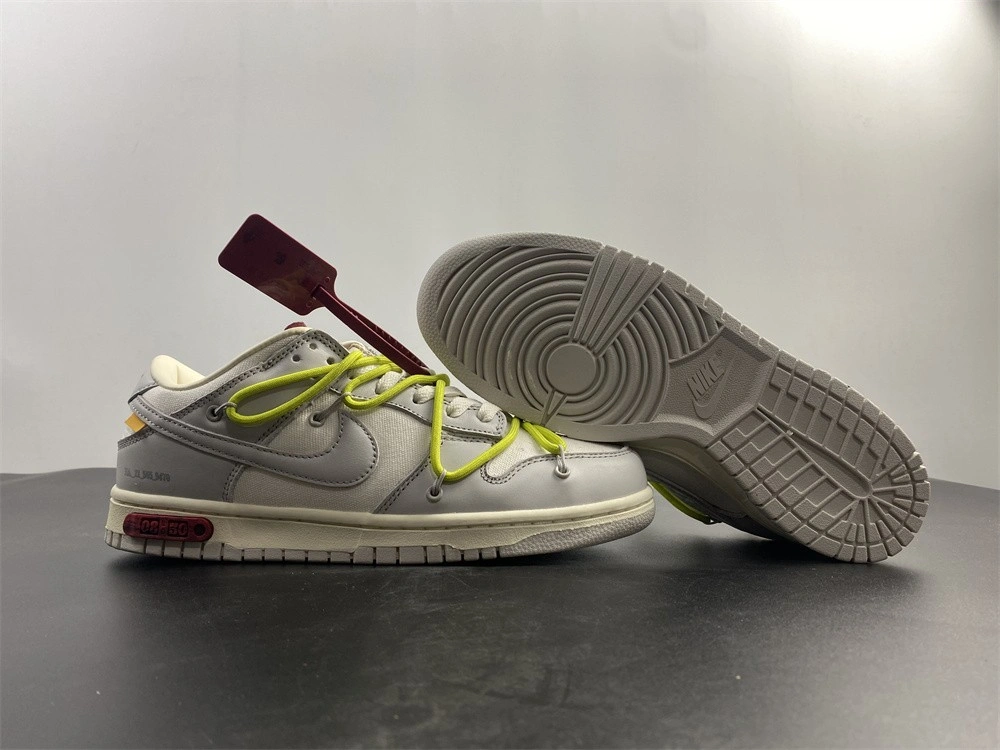 Minimalist 【Free shipping】Dunk Low Off-White Lot 8 DM1602- 453