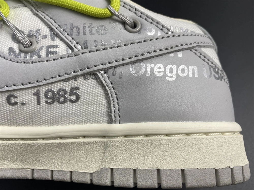 Minimalist 【Free shipping】Dunk Low Off-White Lot 8 DM1602- 453
