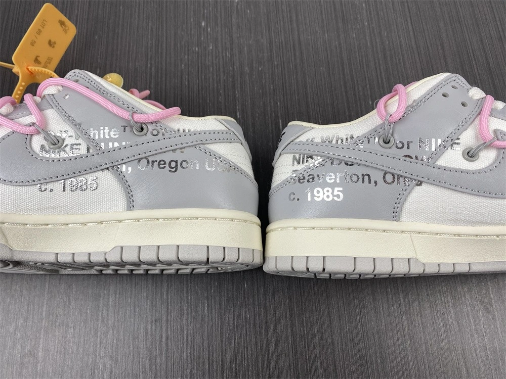 Comfortable 【Free shipping】Dunk Low Off-White Lot 9 DM1602- 488