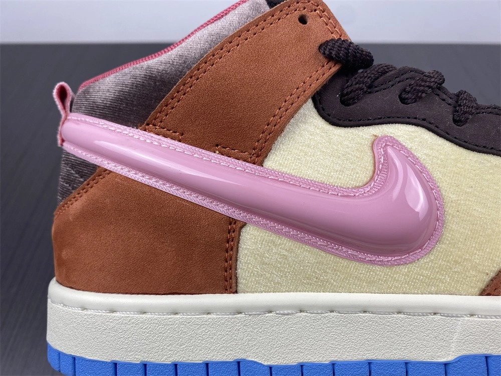 【Free shipping】Dunk Mid Social Status Free Lunch Chocolate Milk DJ1173- Bright 495