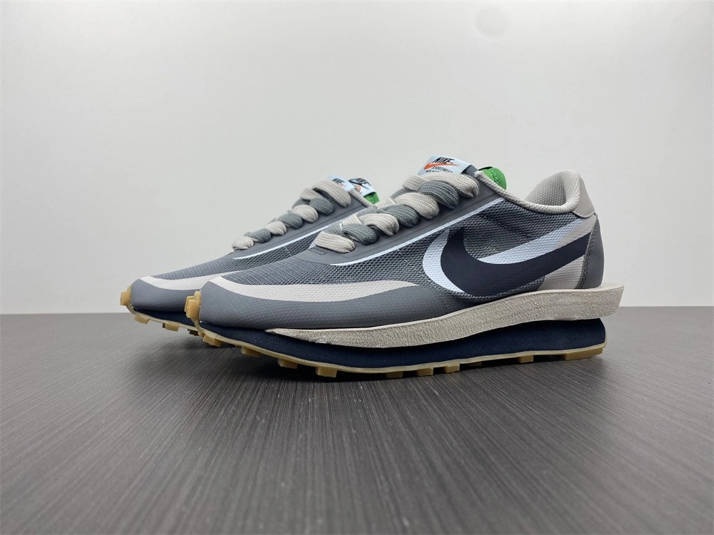 【Free shipping】LD Waffle sacai CLOT Kiss of Death 2 Cool Grey DH3114- Colorful 1188