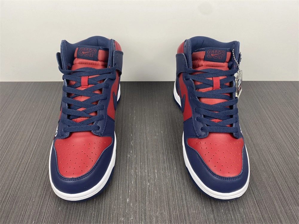 【Free shipping】SB Dunk High Supreme By Any Means Navy DN3741- SoftTouch 496