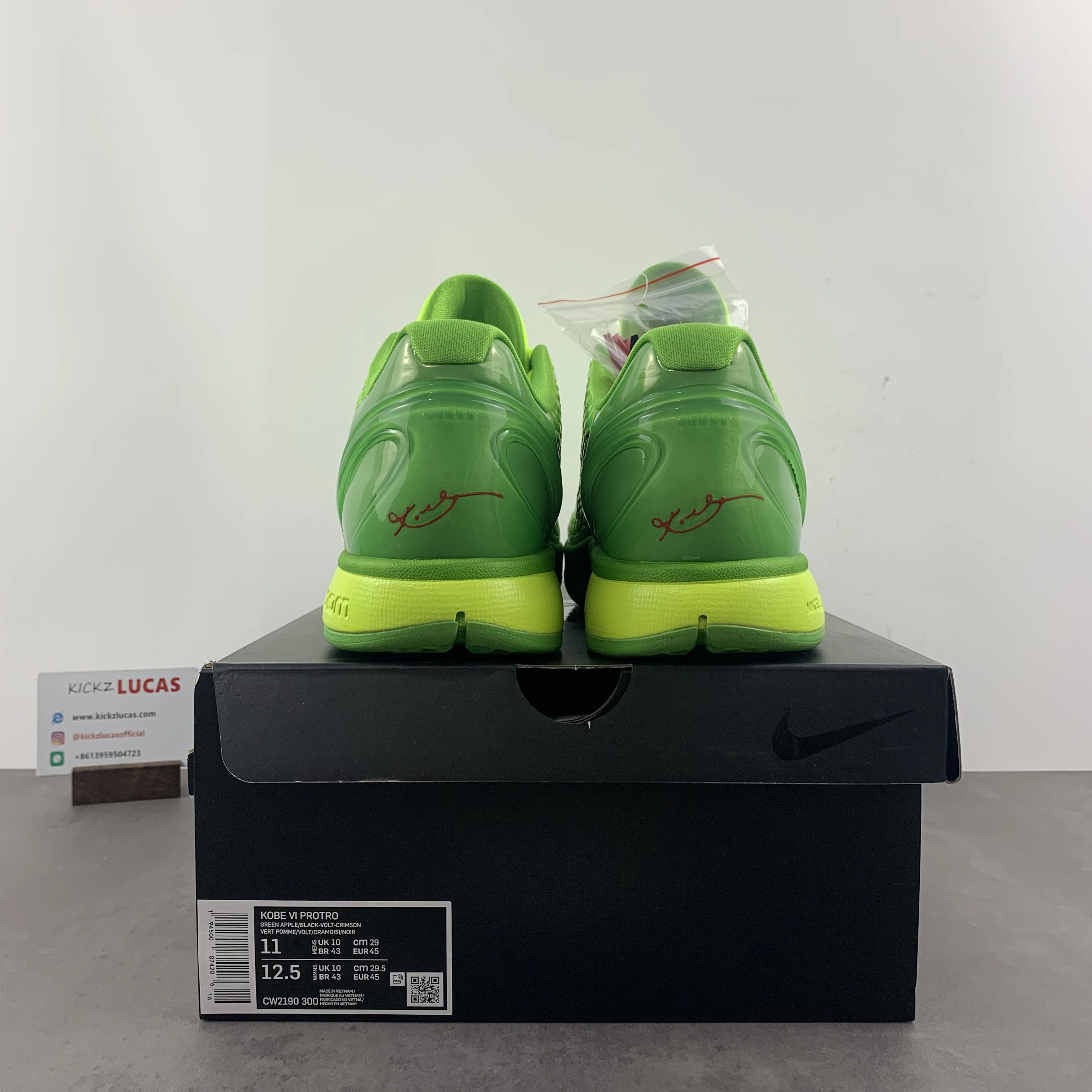 Bold GX Kobe 6 Protro Grinch CW2190- 1049