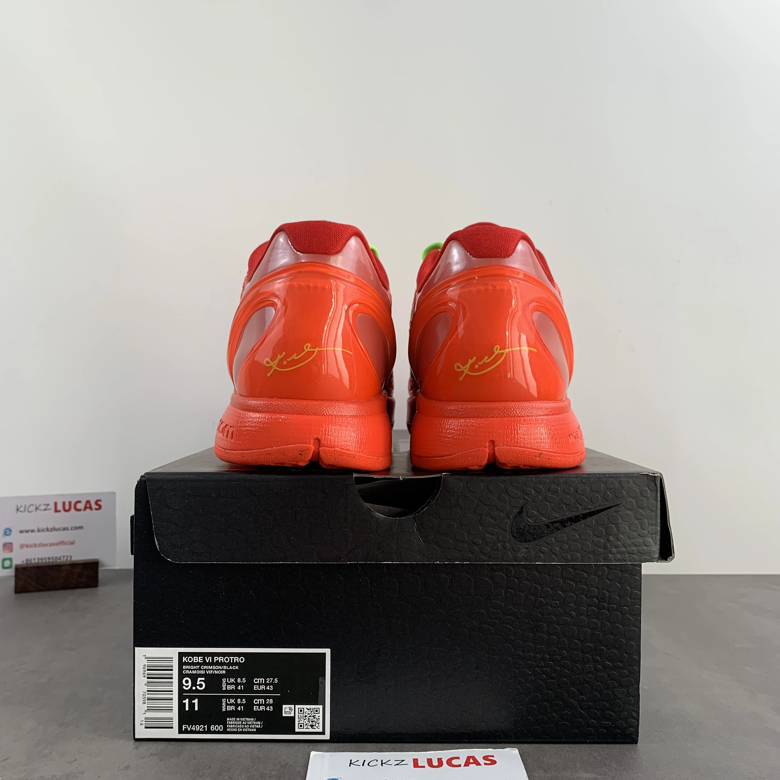 GX Kobe 6 Protro Reverse Grinch FV4921- Affordable 1047